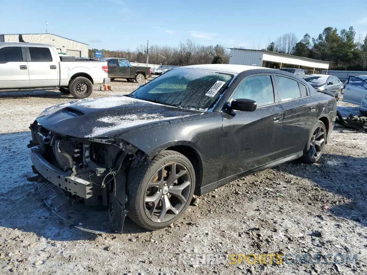 1 Photograph of a damaged car 2C3CDXHG2KH567809 DODGE CHARGER 2019