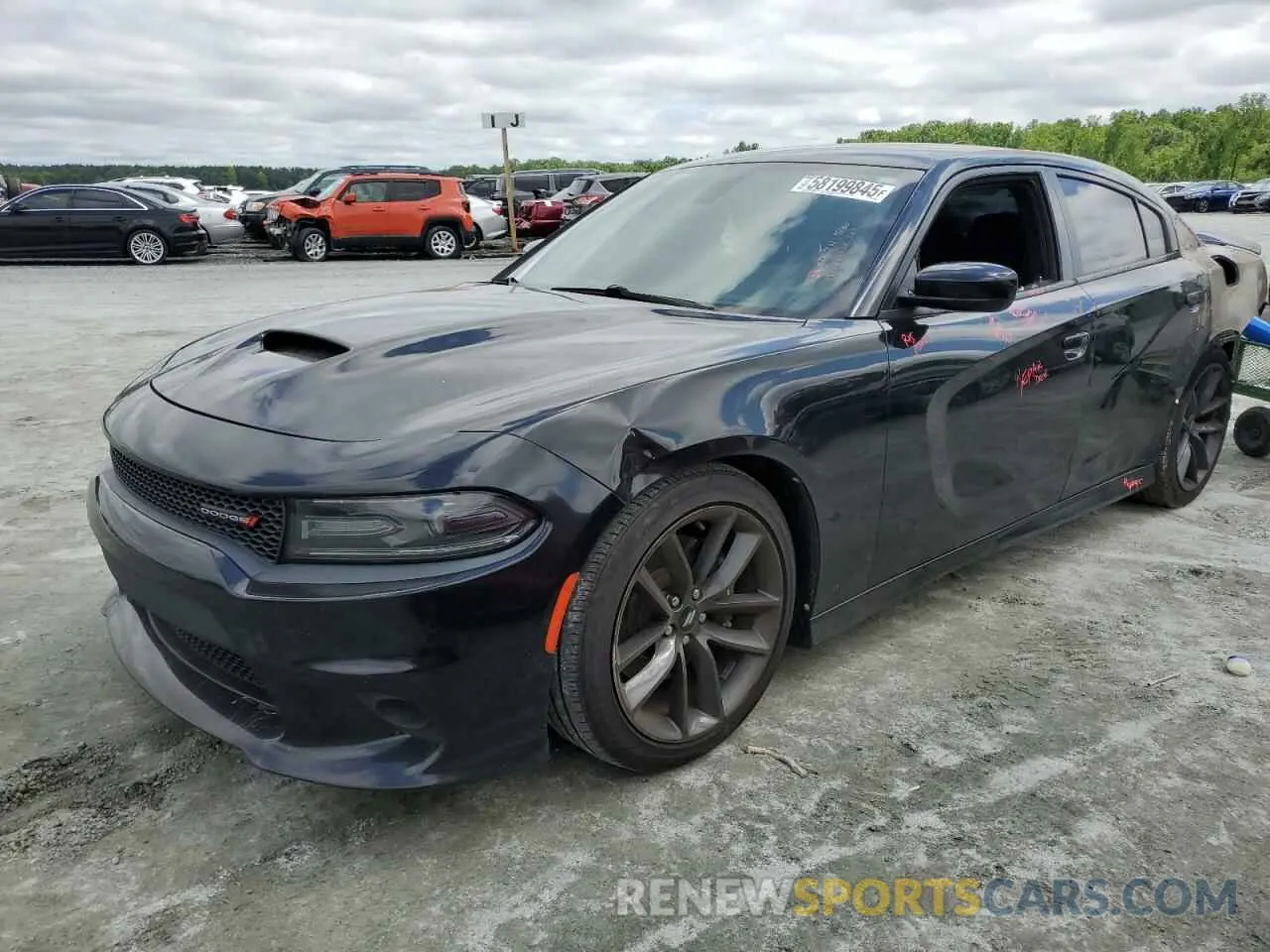 1 Фотография поврежденного автомобиля 2C3CDXHG3KH627080 DODGE CHARGER 2019