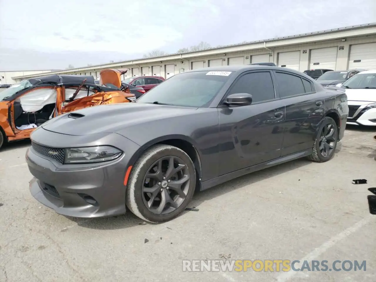 1 Photograph of a damaged car 2C3CDXHG3KH678143 DODGE CHARGER 2019