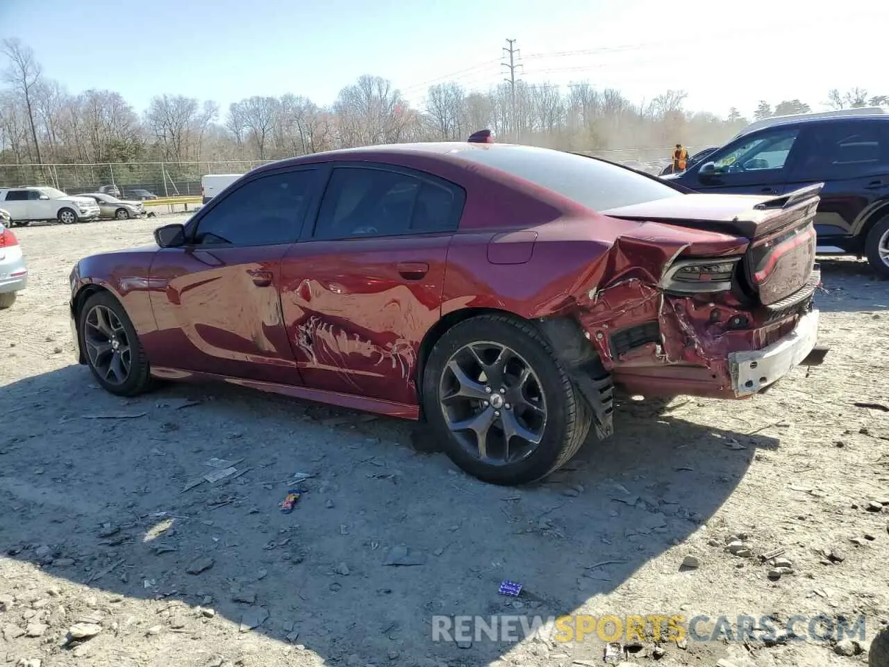 2 Photograph of a damaged car 2C3CDXHG3KH754458 DODGE CHARGER 2019
