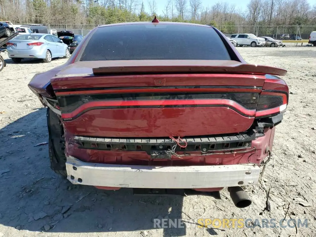 6 Photograph of a damaged car 2C3CDXHG3KH754458 DODGE CHARGER 2019