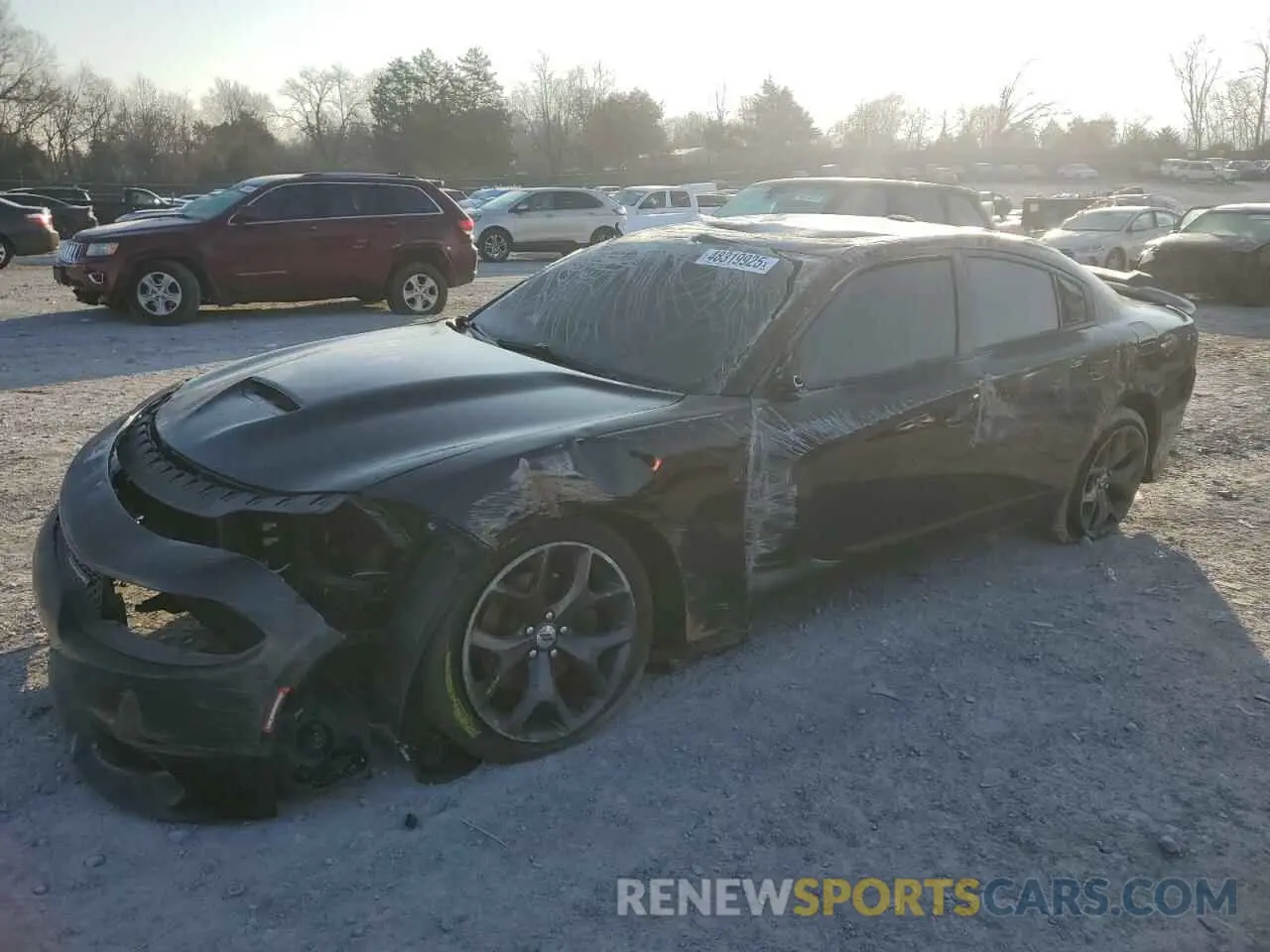 1 Photograph of a damaged car 2C3CDXHG4KH685179 DODGE CHARGER 2019