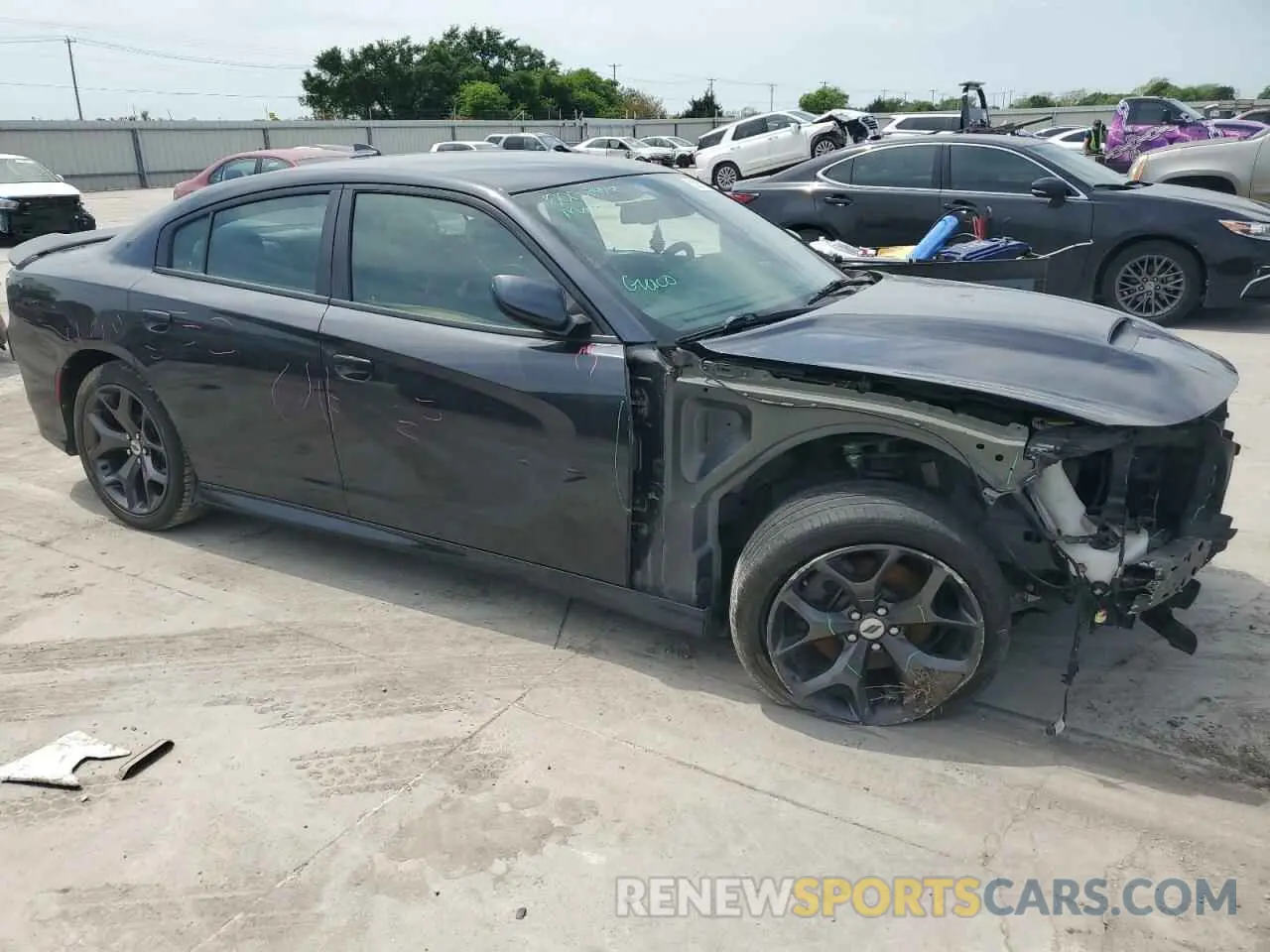 4 Photograph of a damaged car 2C3CDXHG5KH561129 DODGE CHARGER 2019