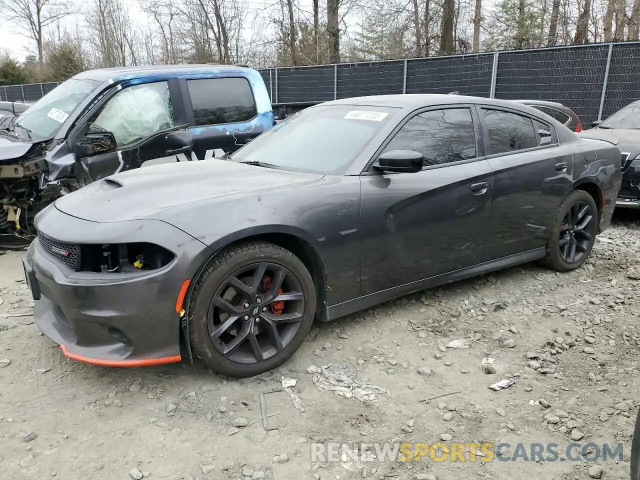 1 Photograph of a damaged car 2C3CDXHG7KH568289 DODGE CHARGER 2019