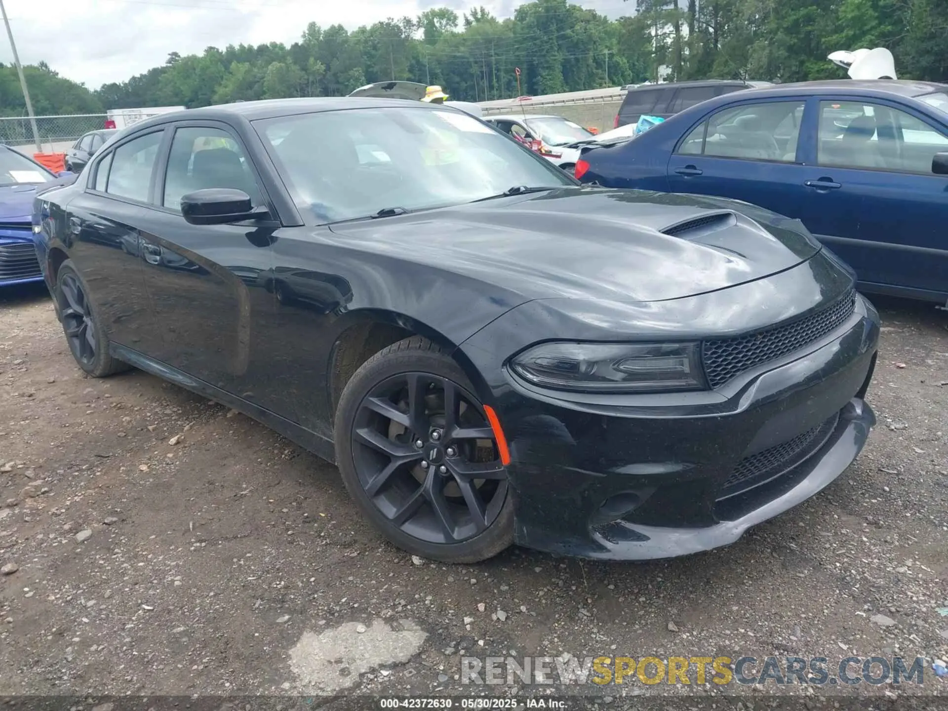 1 Photograph of a damaged car 2C3CDXHG7KH721382 DODGE CHARGER 2019