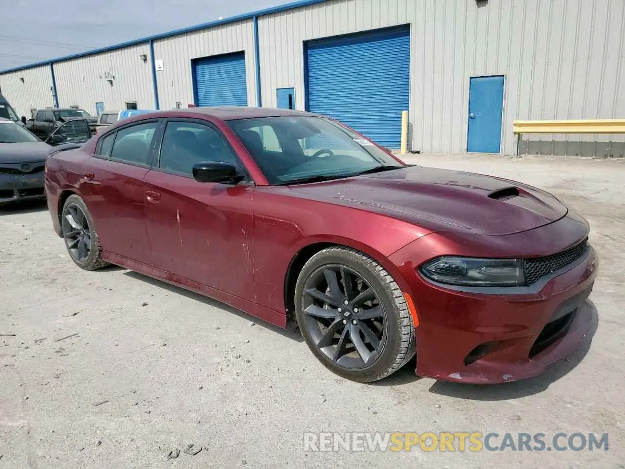 4 Photograph of a damaged car 2C3CDXHG8KH597557 DODGE CHARGER 2019