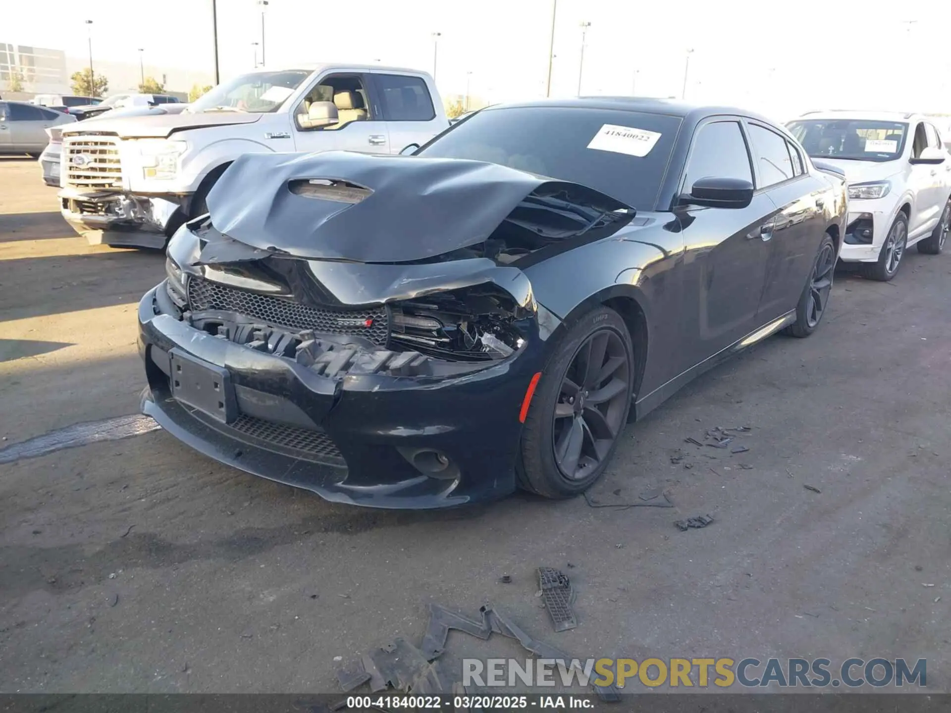 2 Photograph of a damaged car 2C3CDXHGXKH597477 DODGE CHARGER 2019