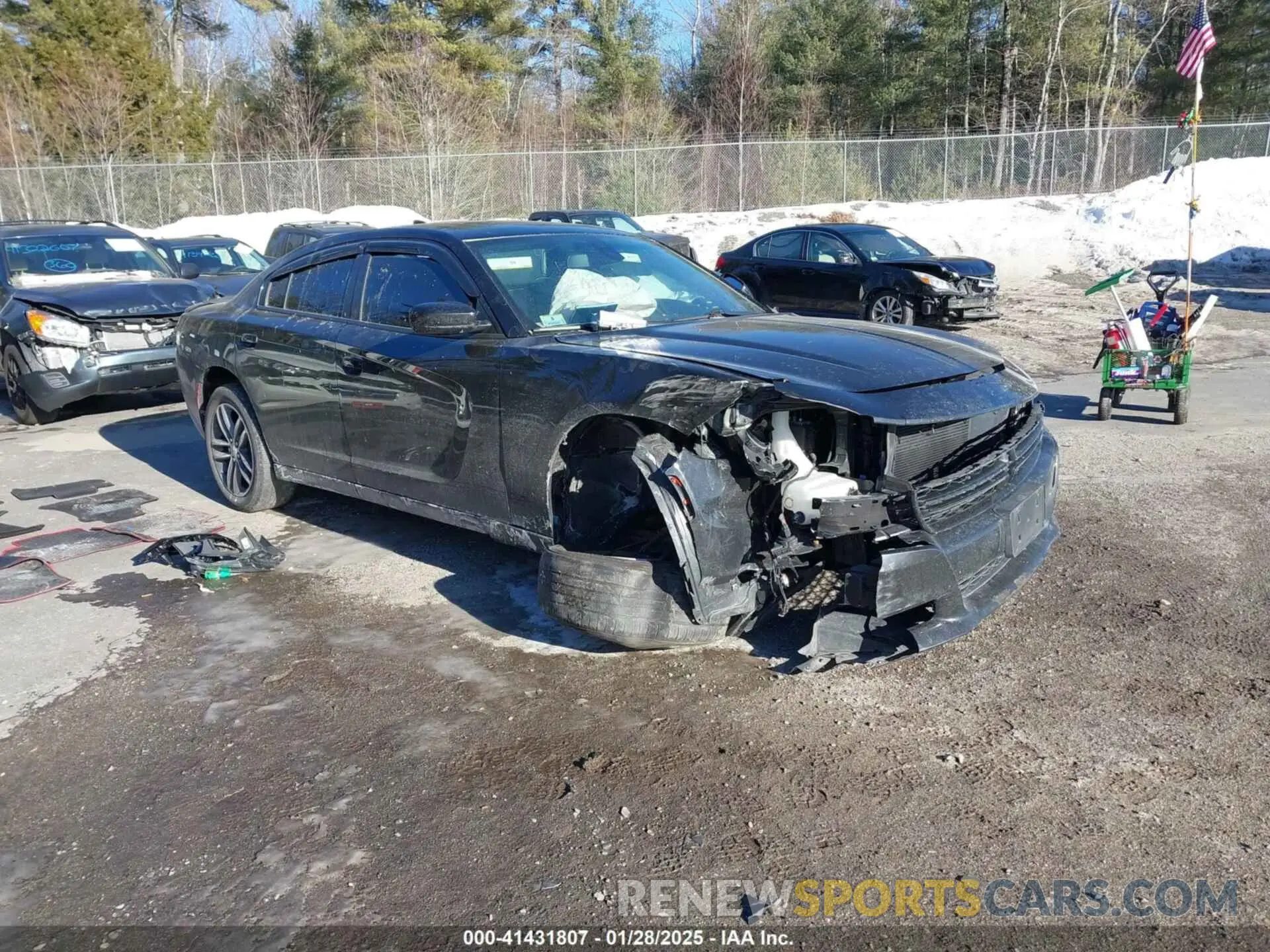 1 Photograph of a damaged car 2C3CDXJGXKH520733 DODGE CHARGER 2019