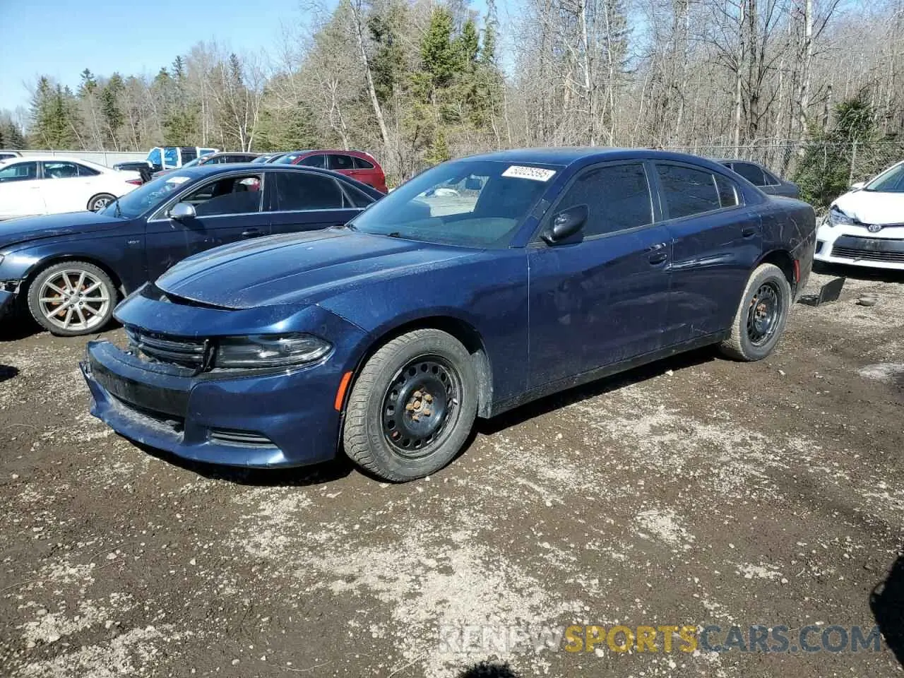 1 Photograph of a damaged car 2C3CDXKT0KH683810 DODGE CHARGER 2019
