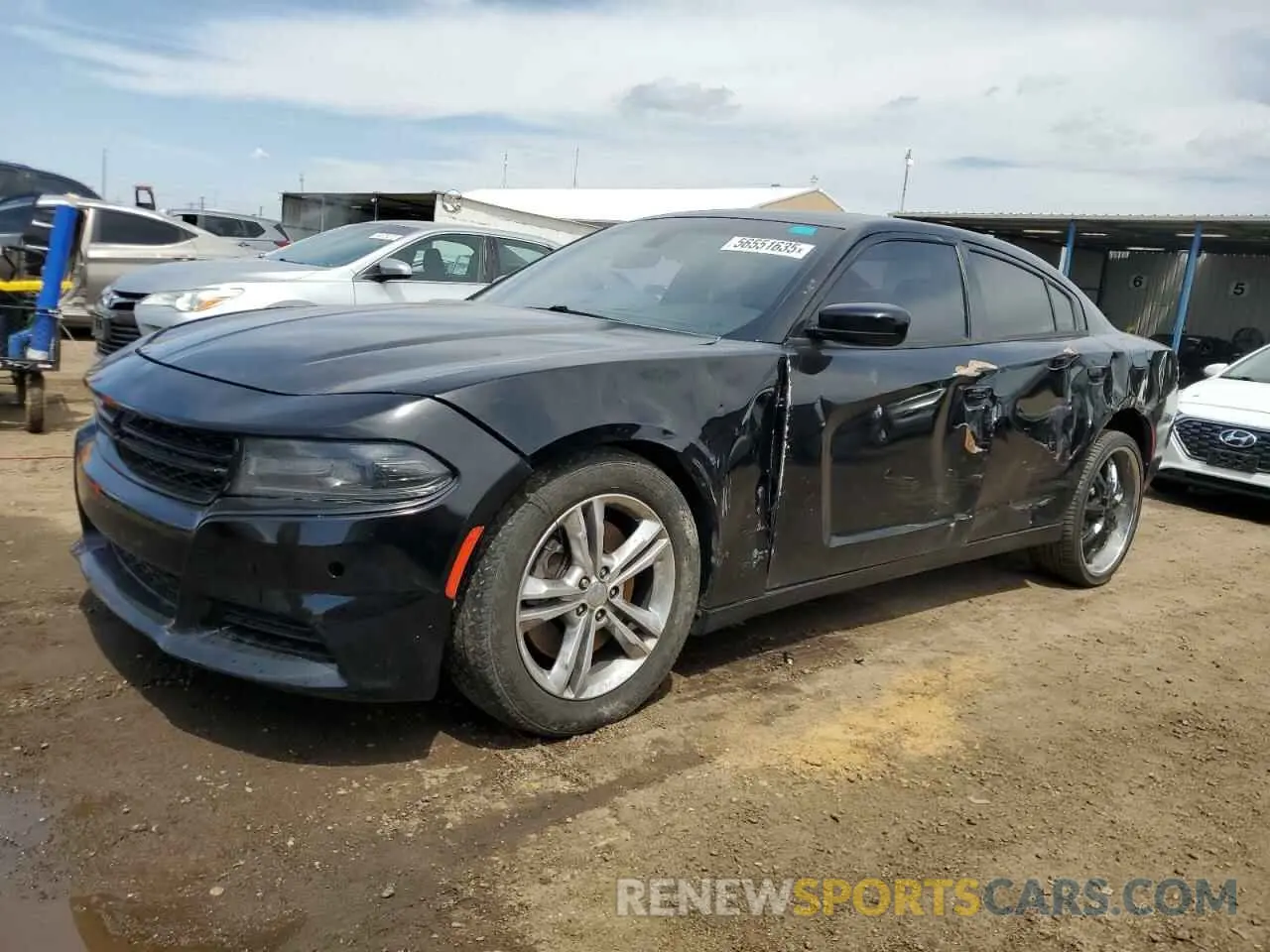 1 Photograph of a damaged car 2C3CDXKT5KH577191 DODGE CHARGER 2019
