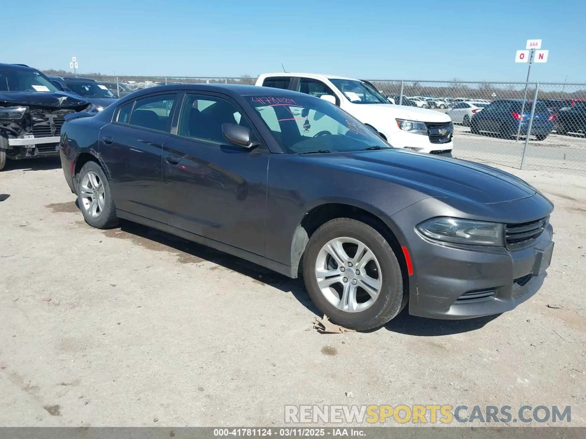 1 Photograph of a damaged car 2C3CDXBG0LH117053 DODGE CHARGER 2020