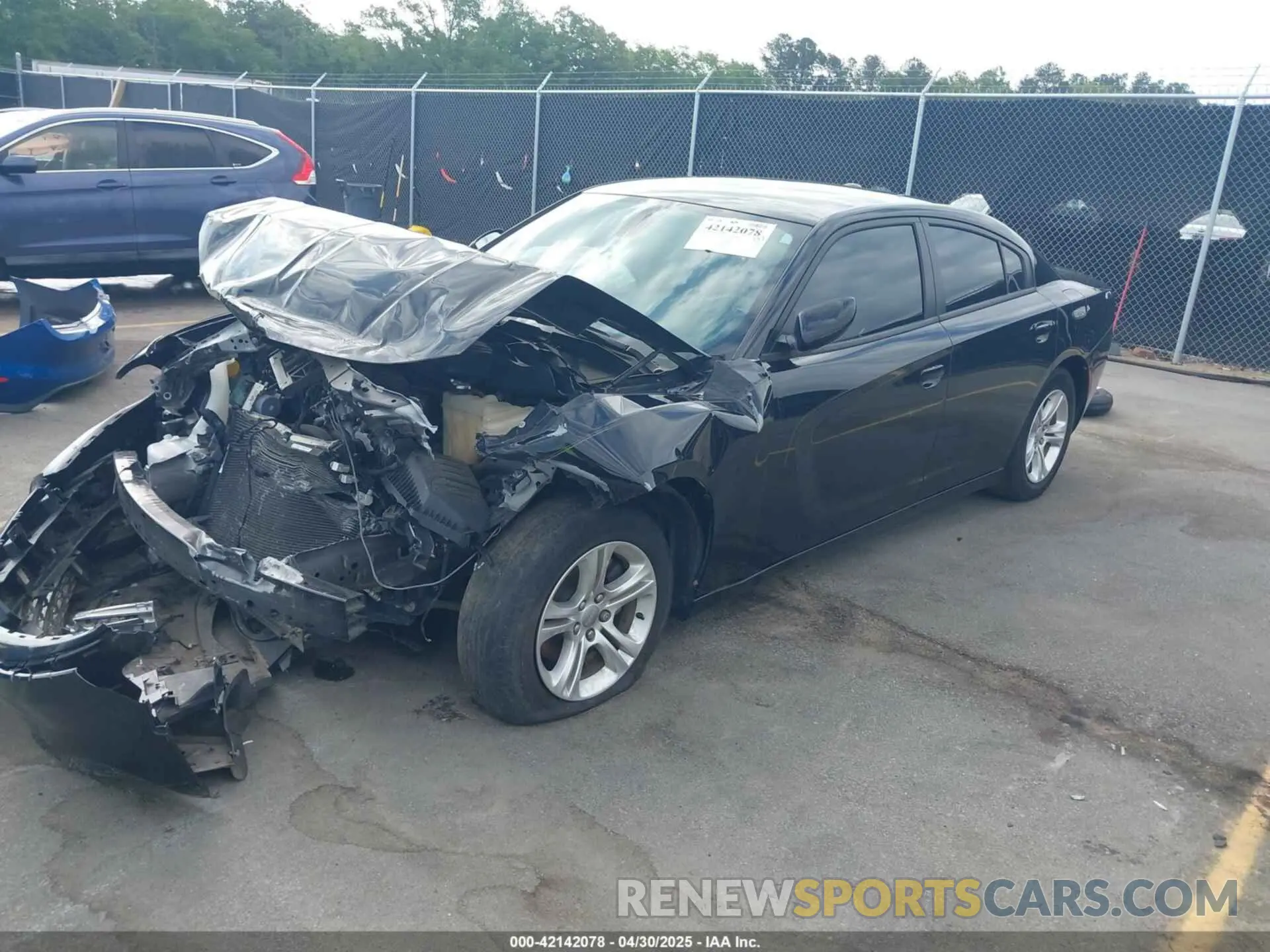 2 Photograph of a damaged car 2C3CDXBG0LH134290 DODGE CHARGER 2020