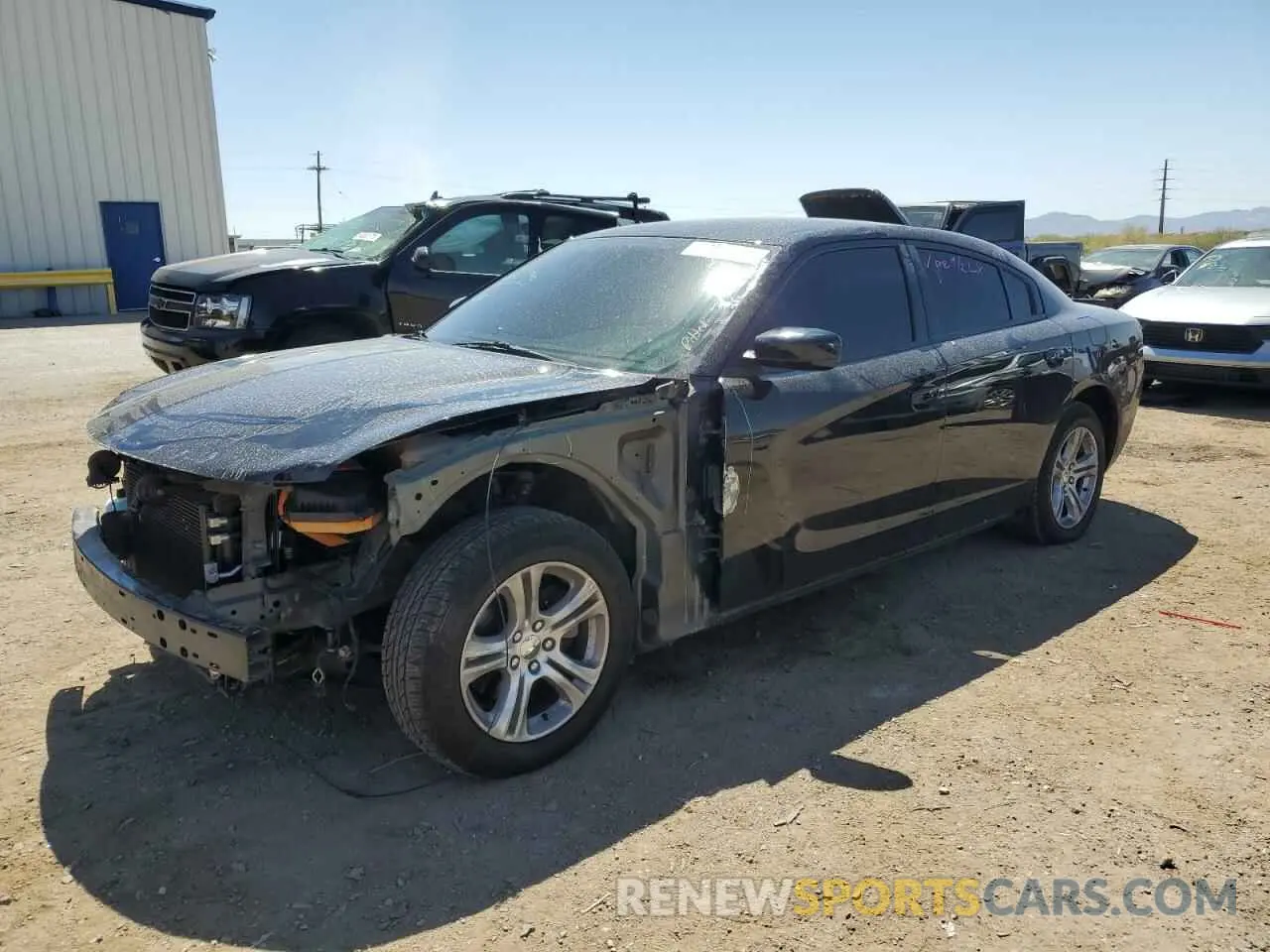 1 Photograph of a damaged car 2C3CDXBG0LH160758 DODGE CHARGER 2020