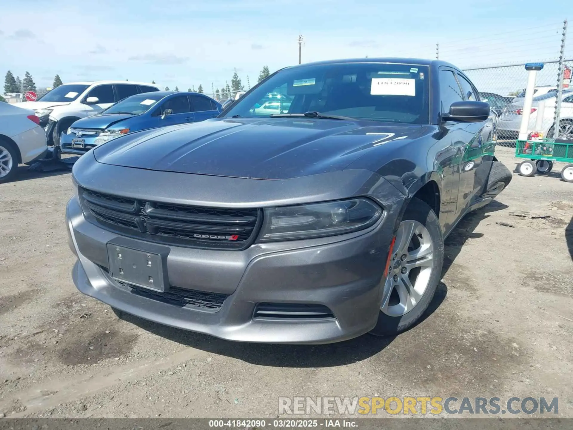 2 Photograph of a damaged car 2C3CDXBG1LH211605 DODGE CHARGER 2020