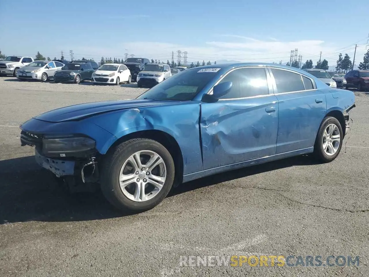 1 Photograph of a damaged car 2C3CDXBG2LH233113 DODGE CHARGER 2020