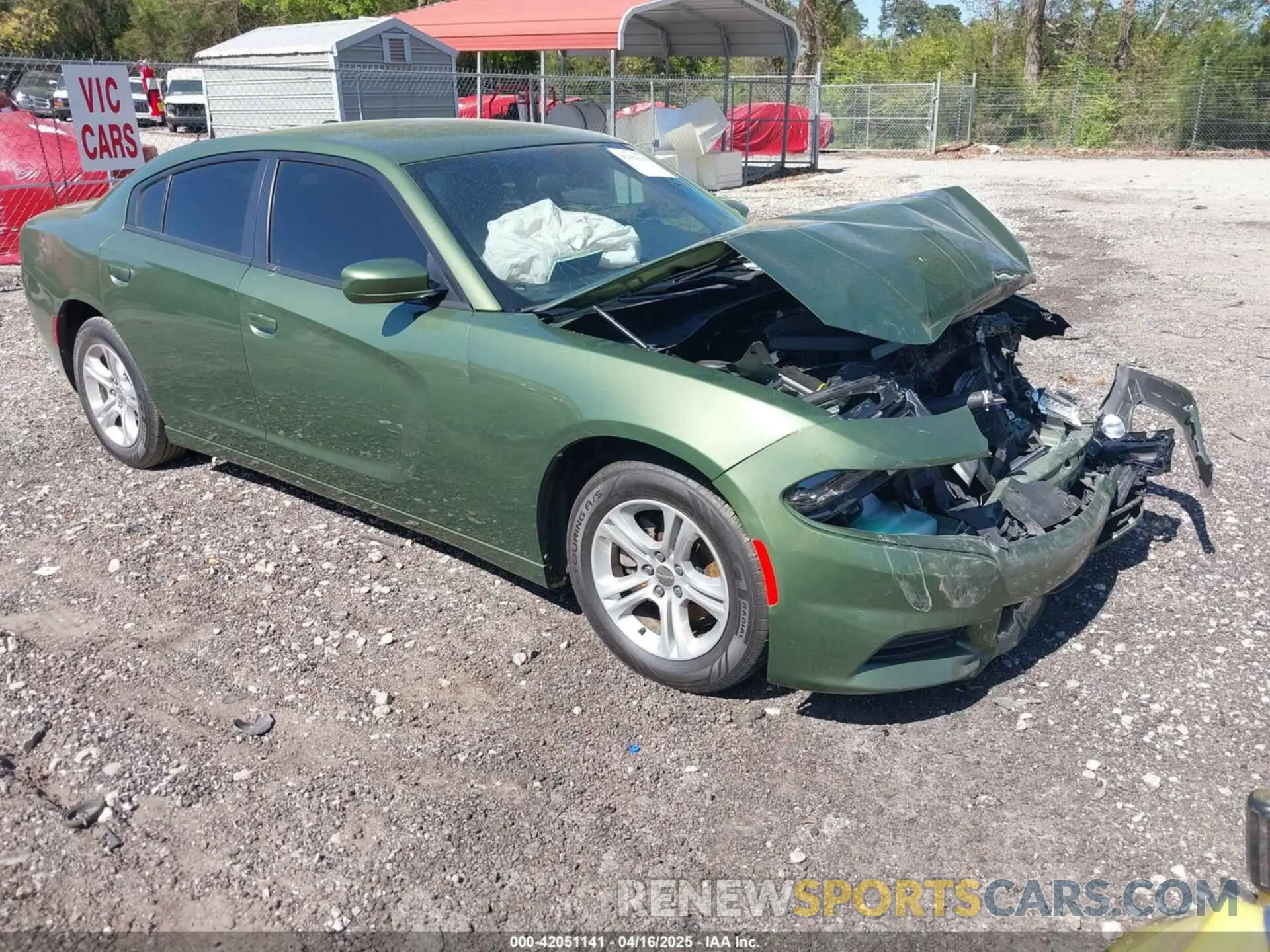1 Photograph of a damaged car 2C3CDXBG5LH119560 DODGE CHARGER 2020
