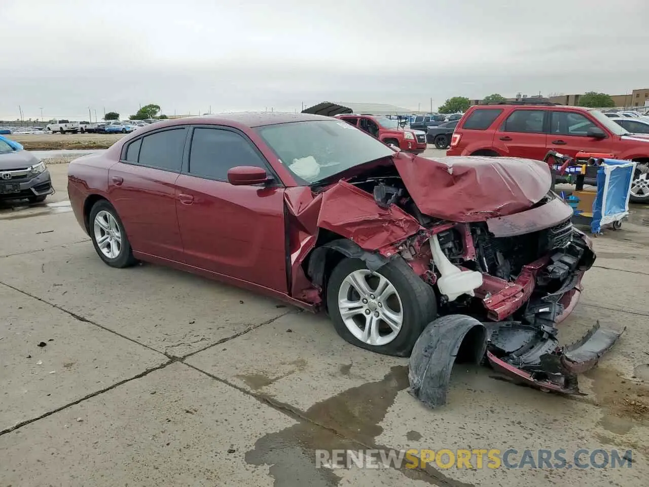4 Photograph of a damaged car 2C3CDXBG7LH117065 DODGE CHARGER 2020