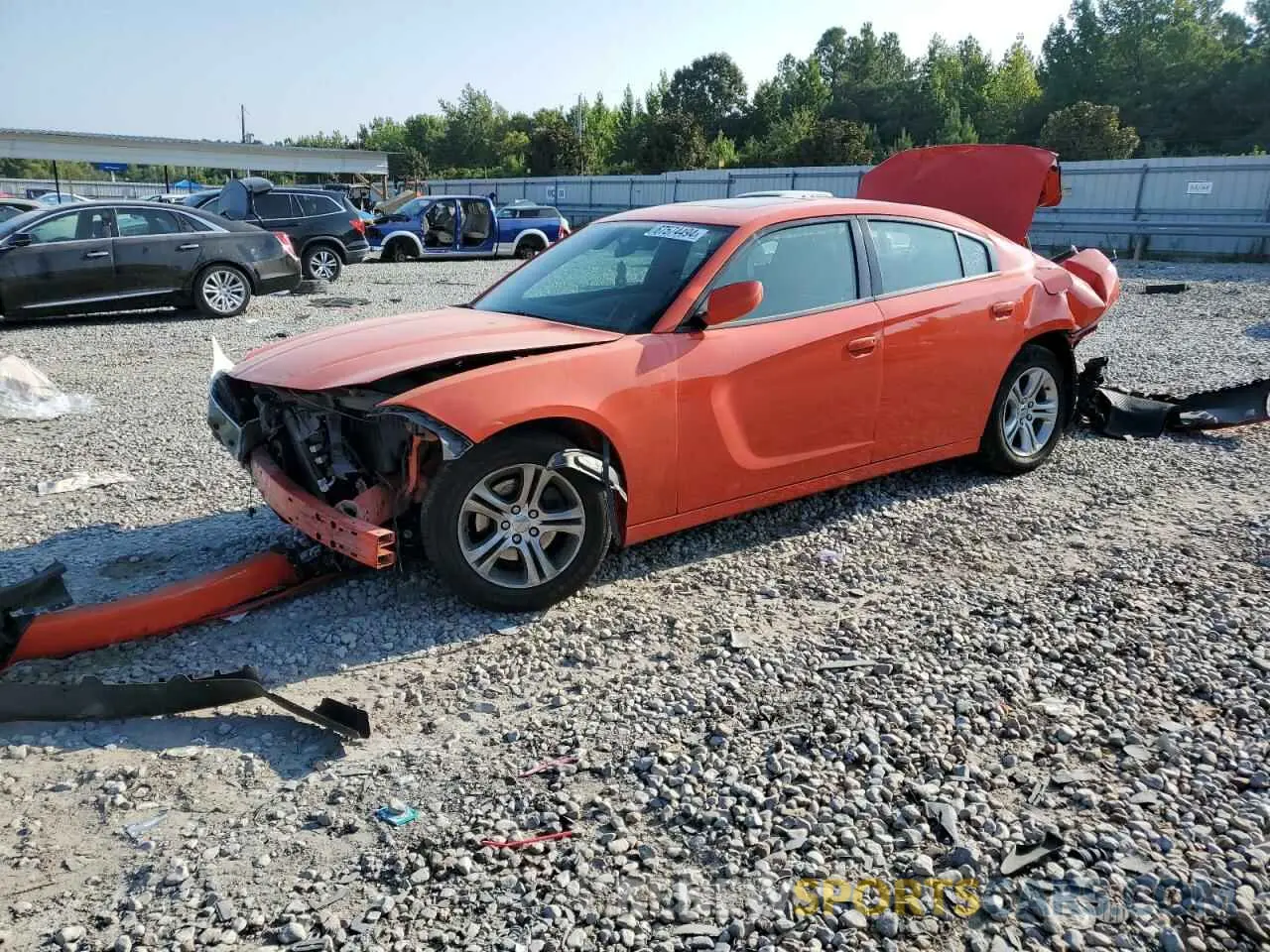 1 Photograph of a damaged car 2C3CDXBG8LH149569 DODGE CHARGER 2020