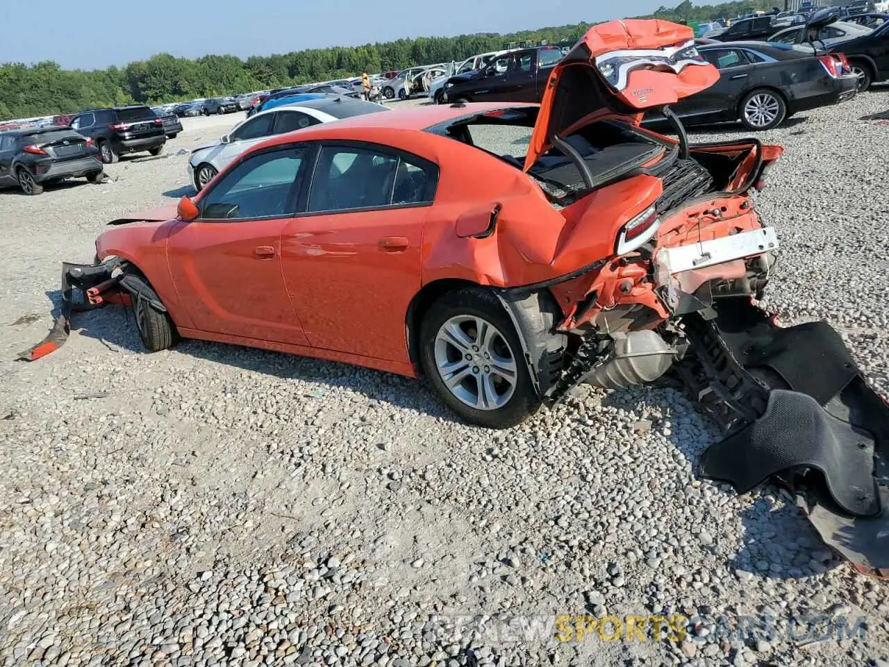 2 Photograph of a damaged car 2C3CDXBG8LH149569 DODGE CHARGER 2020