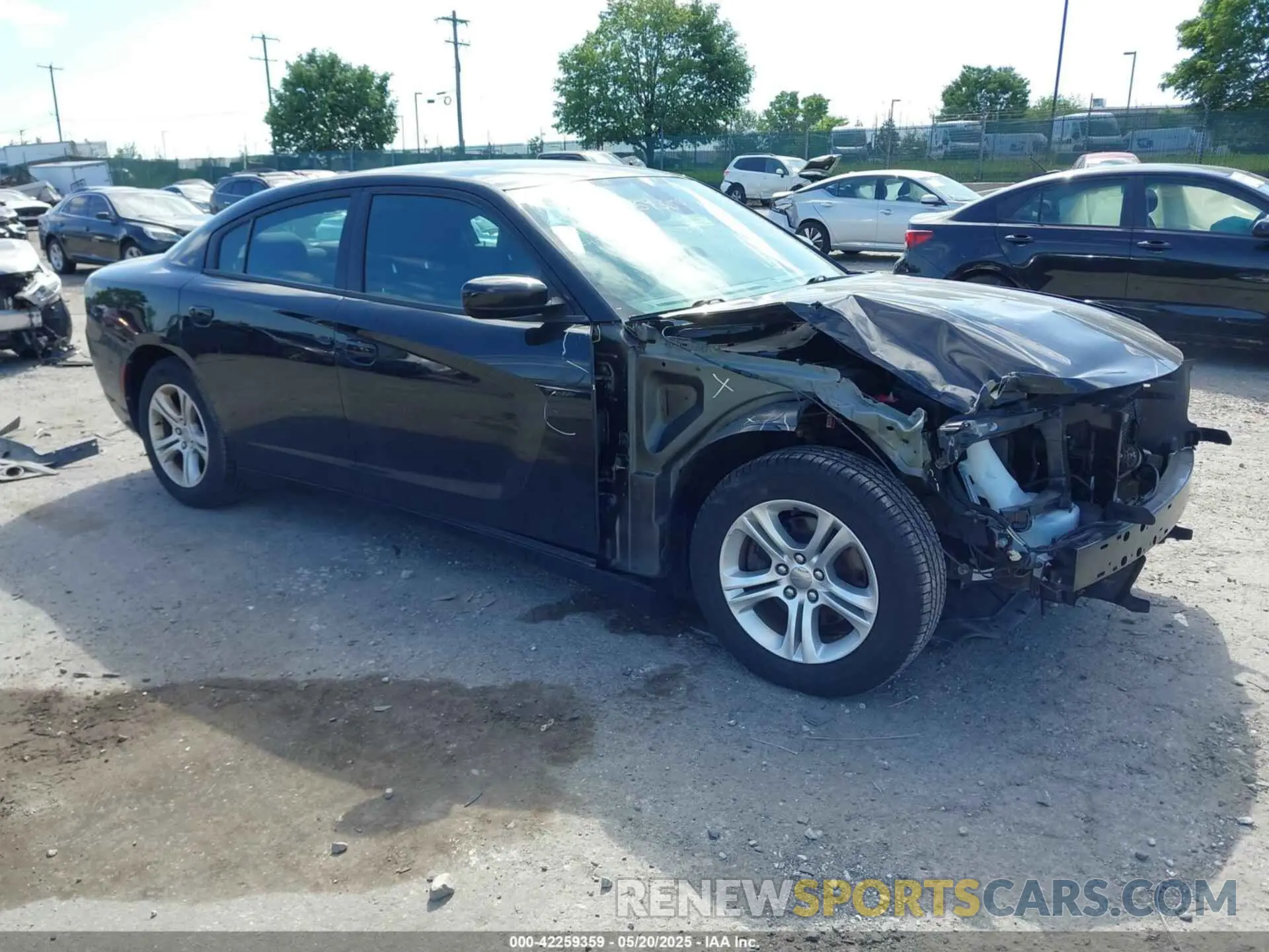 1 Photograph of a damaged car 2C3CDXBG8LH179932 DODGE CHARGER 2020