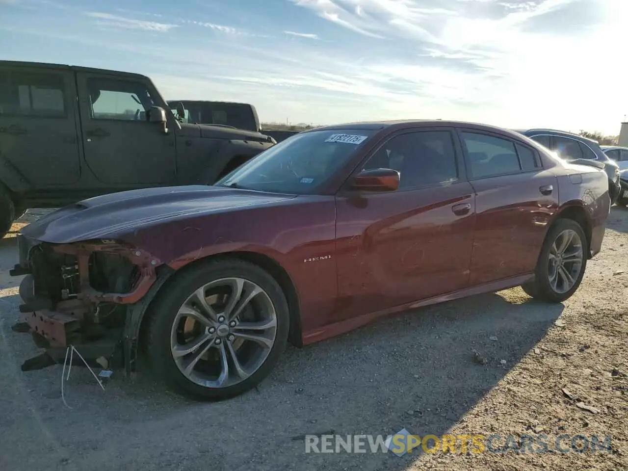 1 Photograph of a damaged car 2C3CDXCT2LH220261 DODGE CHARGER 2020