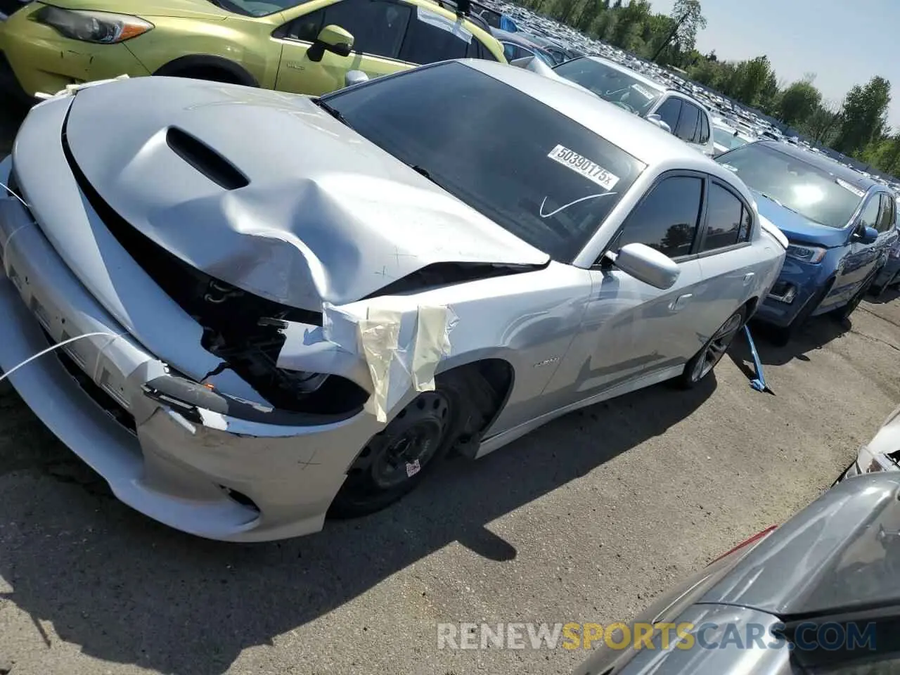 1 Photograph of a damaged car 2C3CDXCT6LH106683 DODGE CHARGER 2020