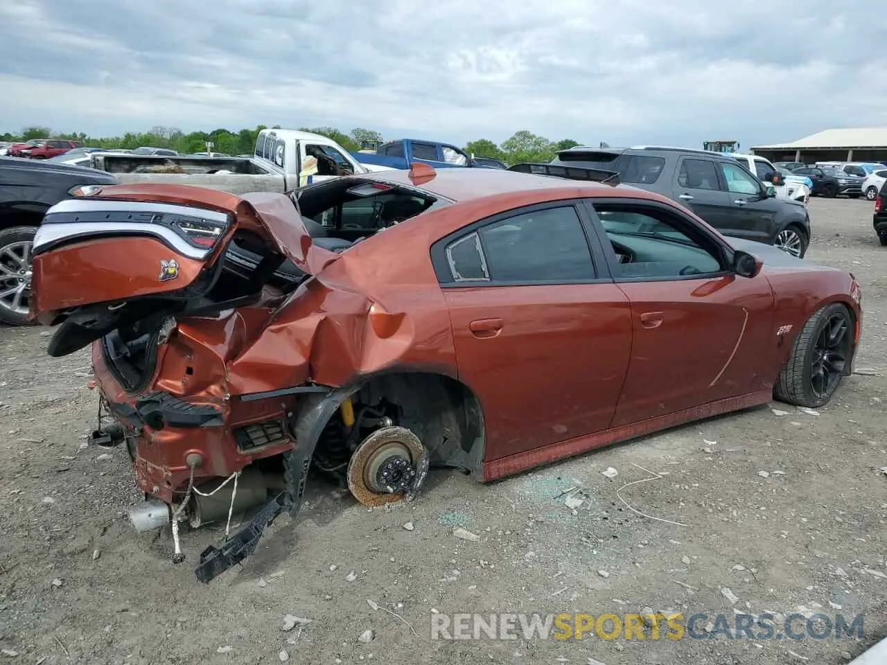3 Photograph of a damaged car 2C3CDXGJ3LH242374 DODGE CHARGER 2020