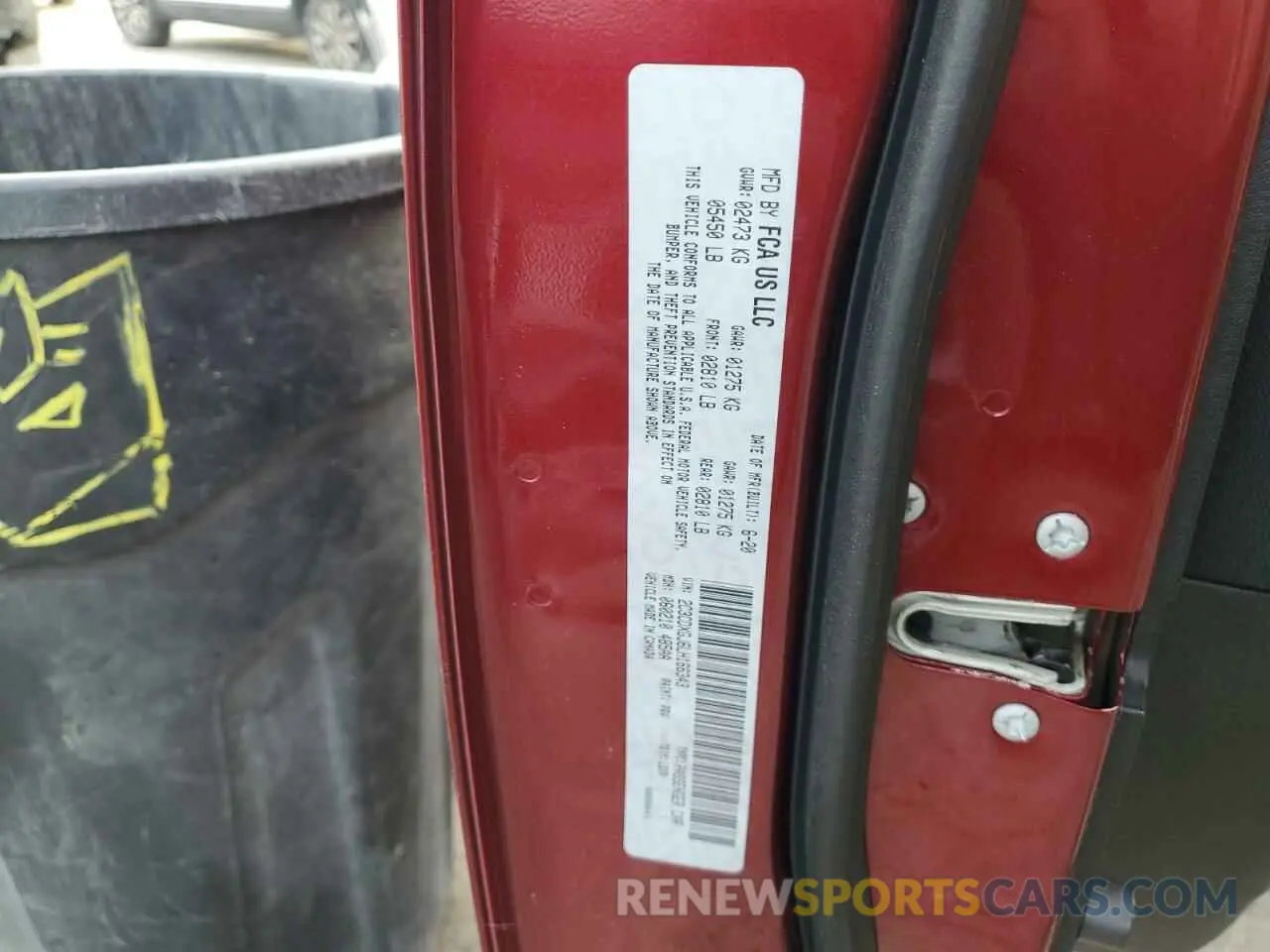 13 Photograph of a damaged car 2C3CDXGJ6LH166343 DODGE CHARGER 2020