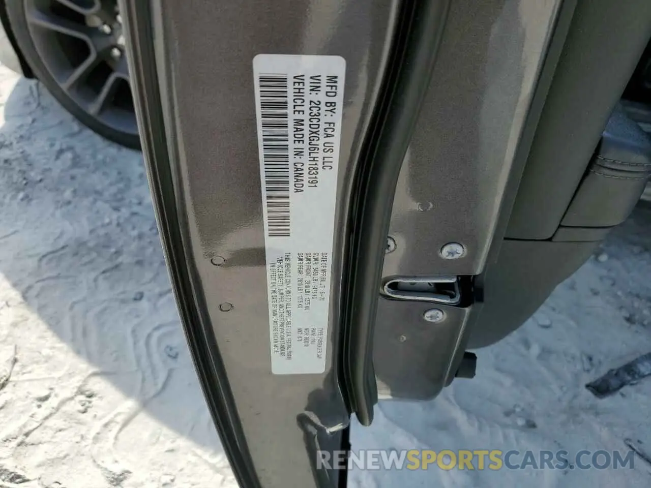 12 Фотография поврежденного автомобиля 2C3CDXGJ6LH183191 DODGE CHARGER 2020