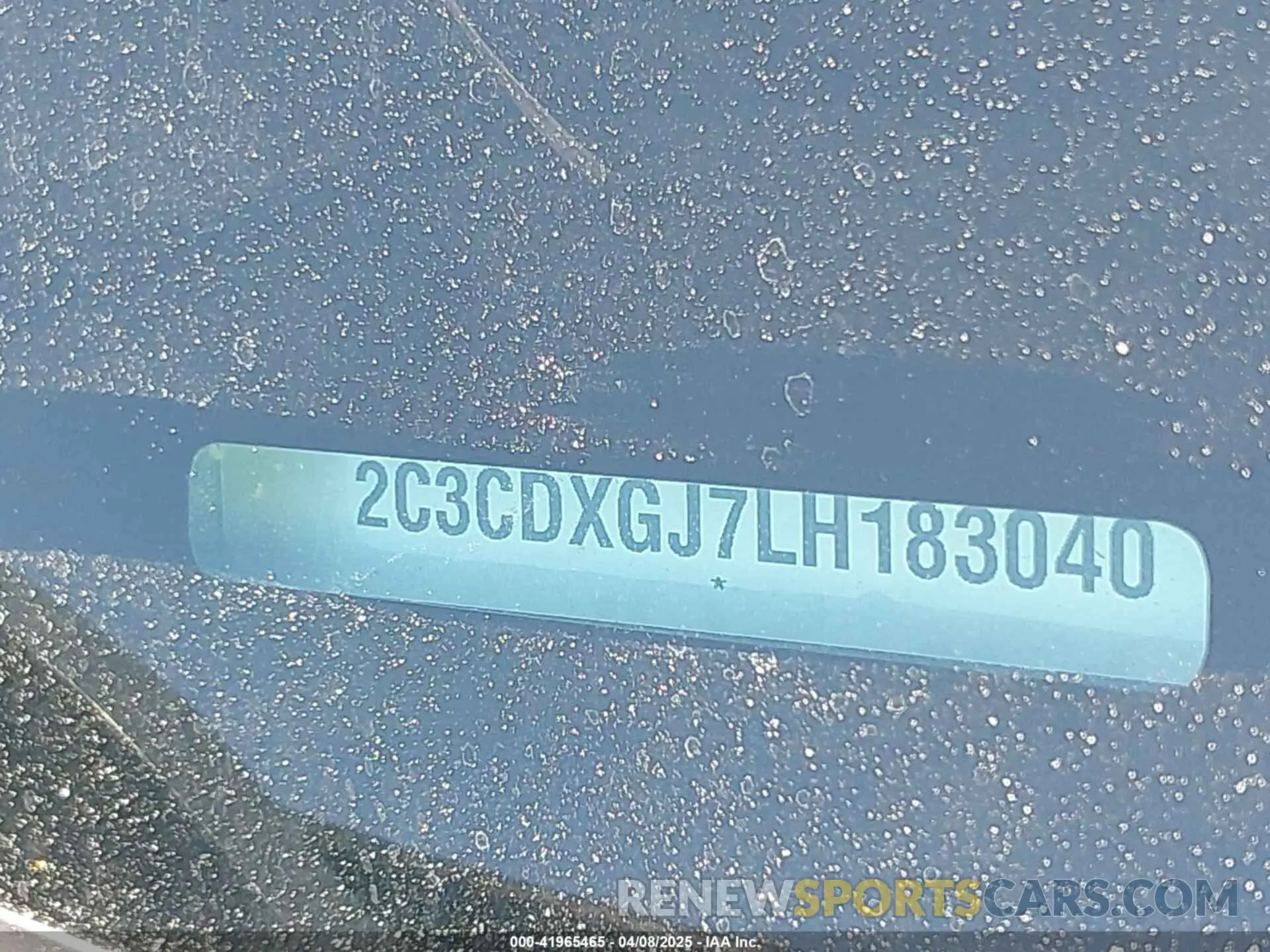 9 Фотография поврежденного автомобиля 2C3CDXGJ7LH183040 DODGE CHARGER 2020
