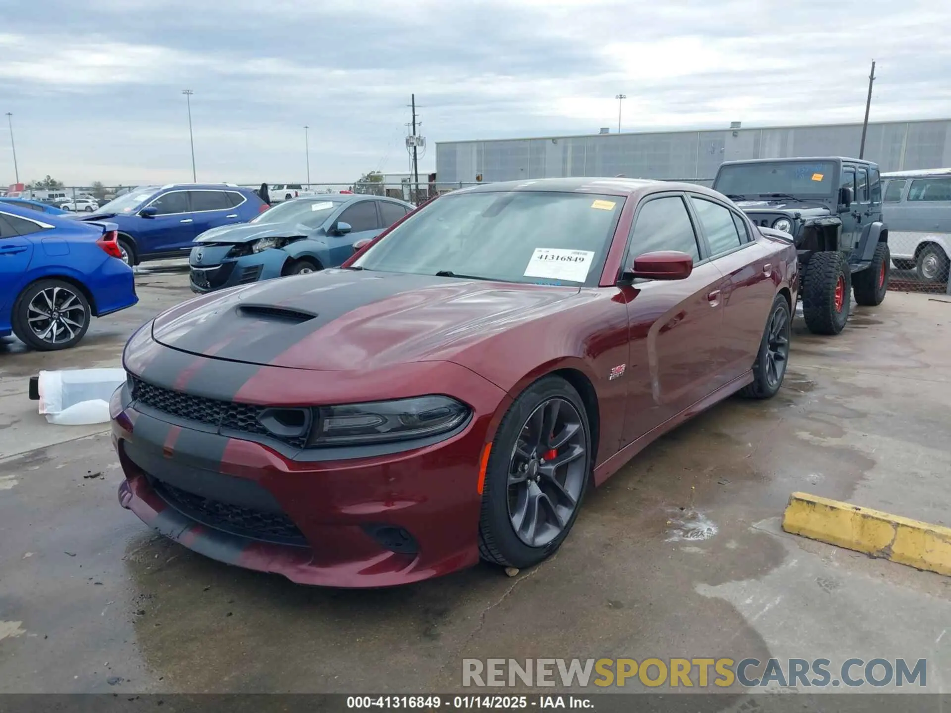 2 Photograph of a damaged car 2C3CDXGJ8LH132985 DODGE CHARGER 2020