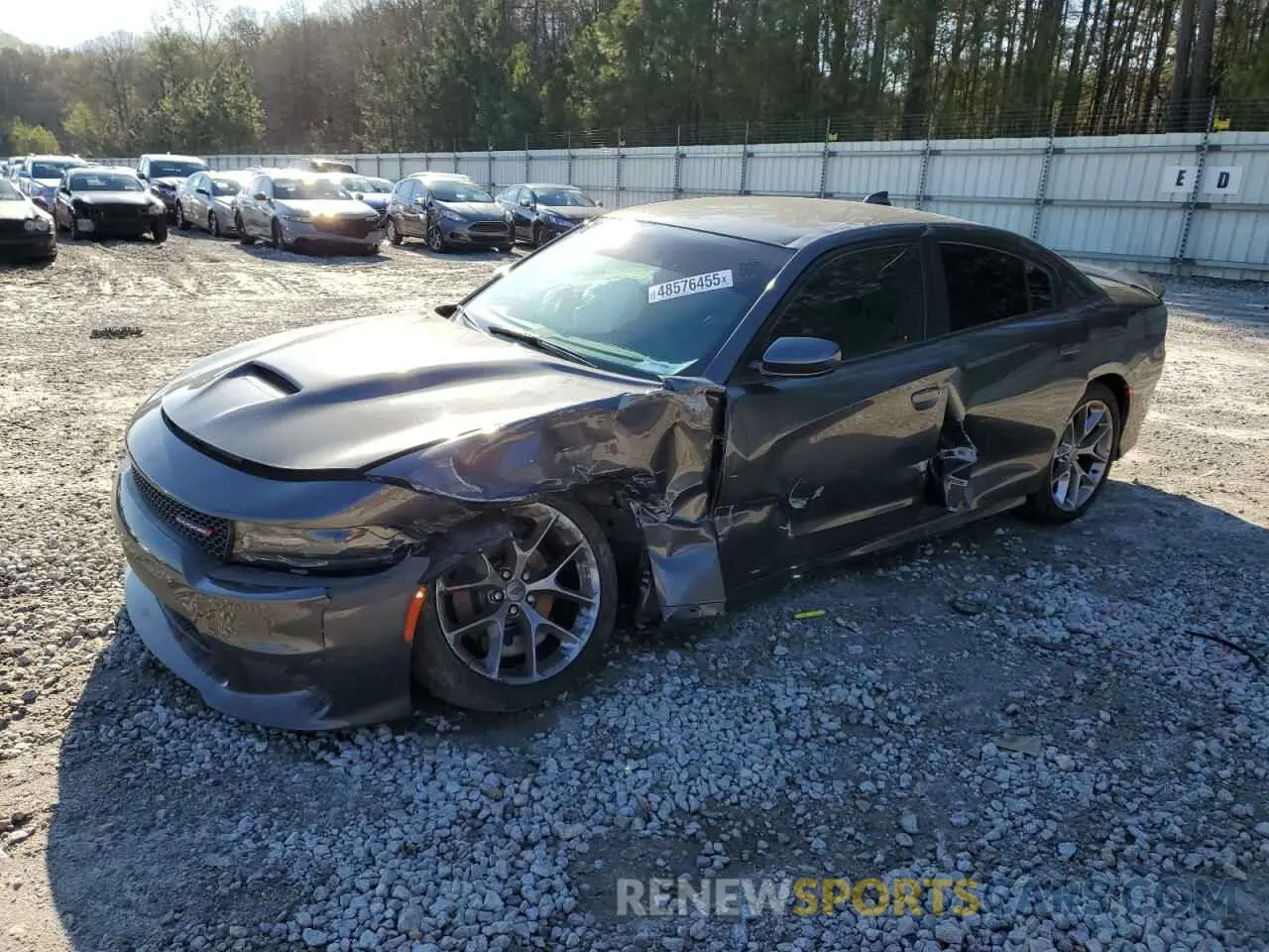 1 Photograph of a damaged car 2C3CDXHG7LH166967 DODGE CHARGER 2020
