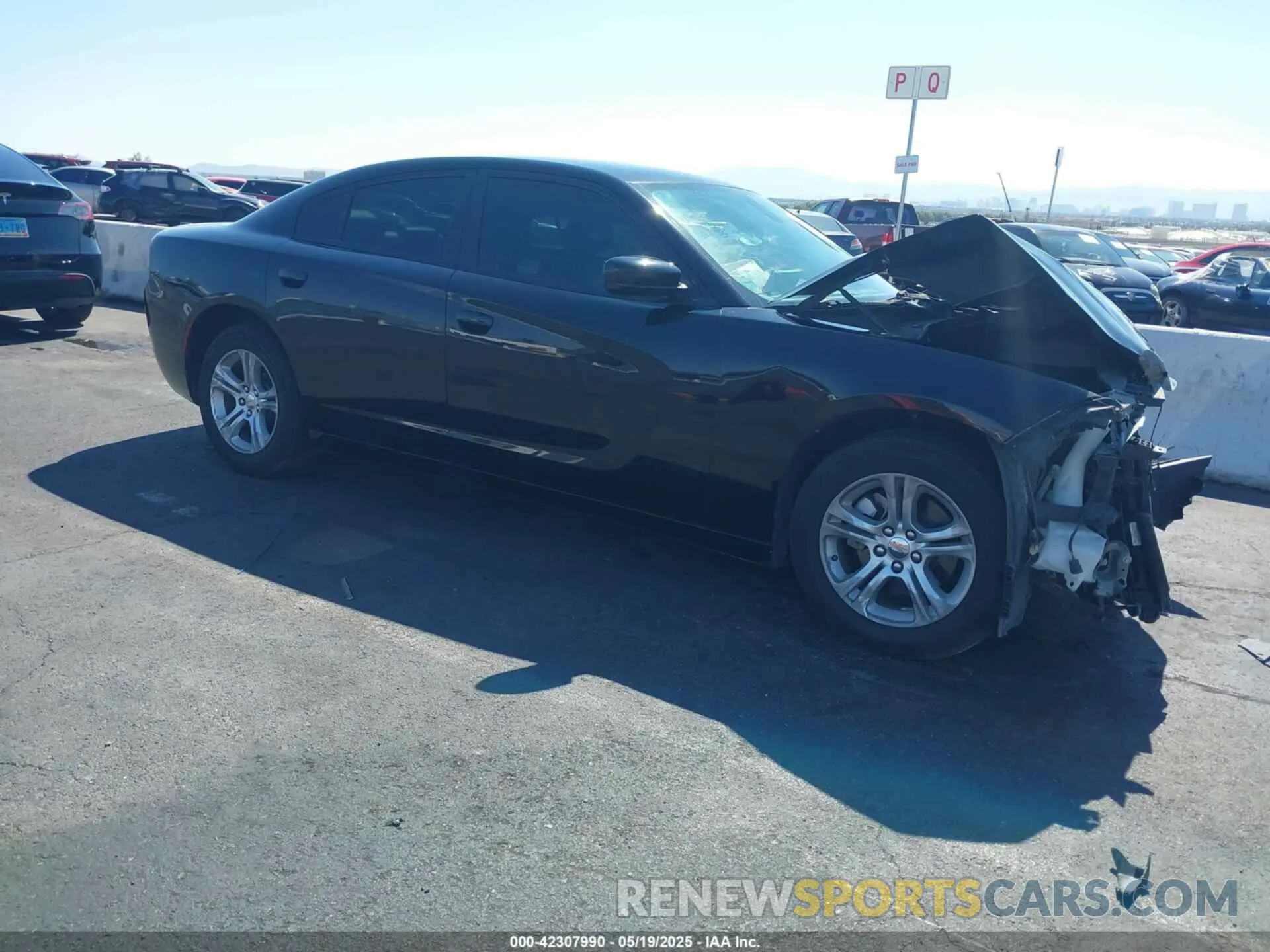 1 Photograph of a damaged car 2C3CDXBG0MH632619 DODGE CHARGER 2021