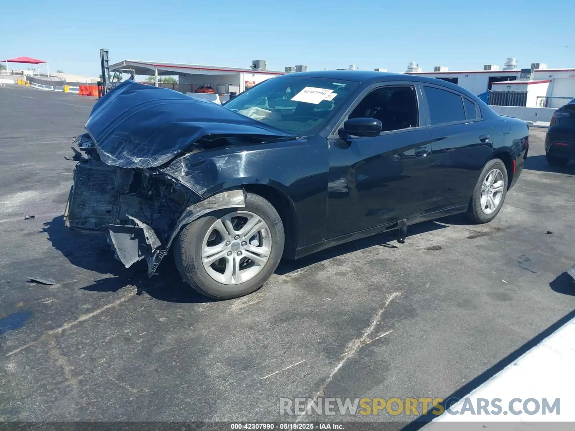 2 Photograph of a damaged car 2C3CDXBG0MH632619 DODGE CHARGER 2021