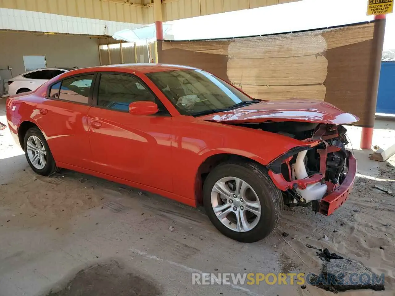 4 Photograph of a damaged car 2C3CDXBG1MH639045 DODGE CHARGER 2021