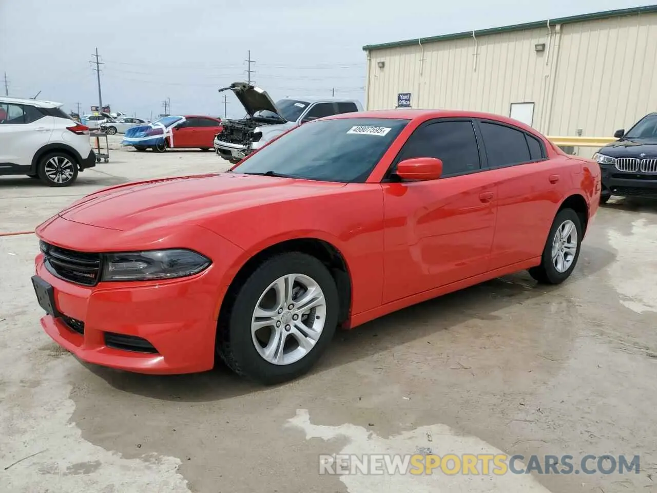 1 Photograph of a damaged car 2C3CDXBG2MH632492 DODGE CHARGER 2021