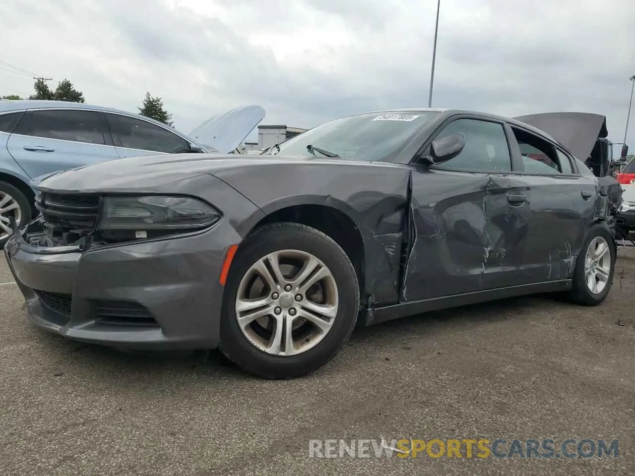 1 Photograph of a damaged car 2C3CDXBG3MH580869 DODGE CHARGER 2021