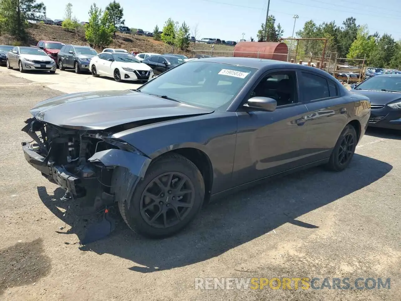 1 Photograph of a damaged car 2C3CDXBG5MH535092 DODGE CHARGER 2021