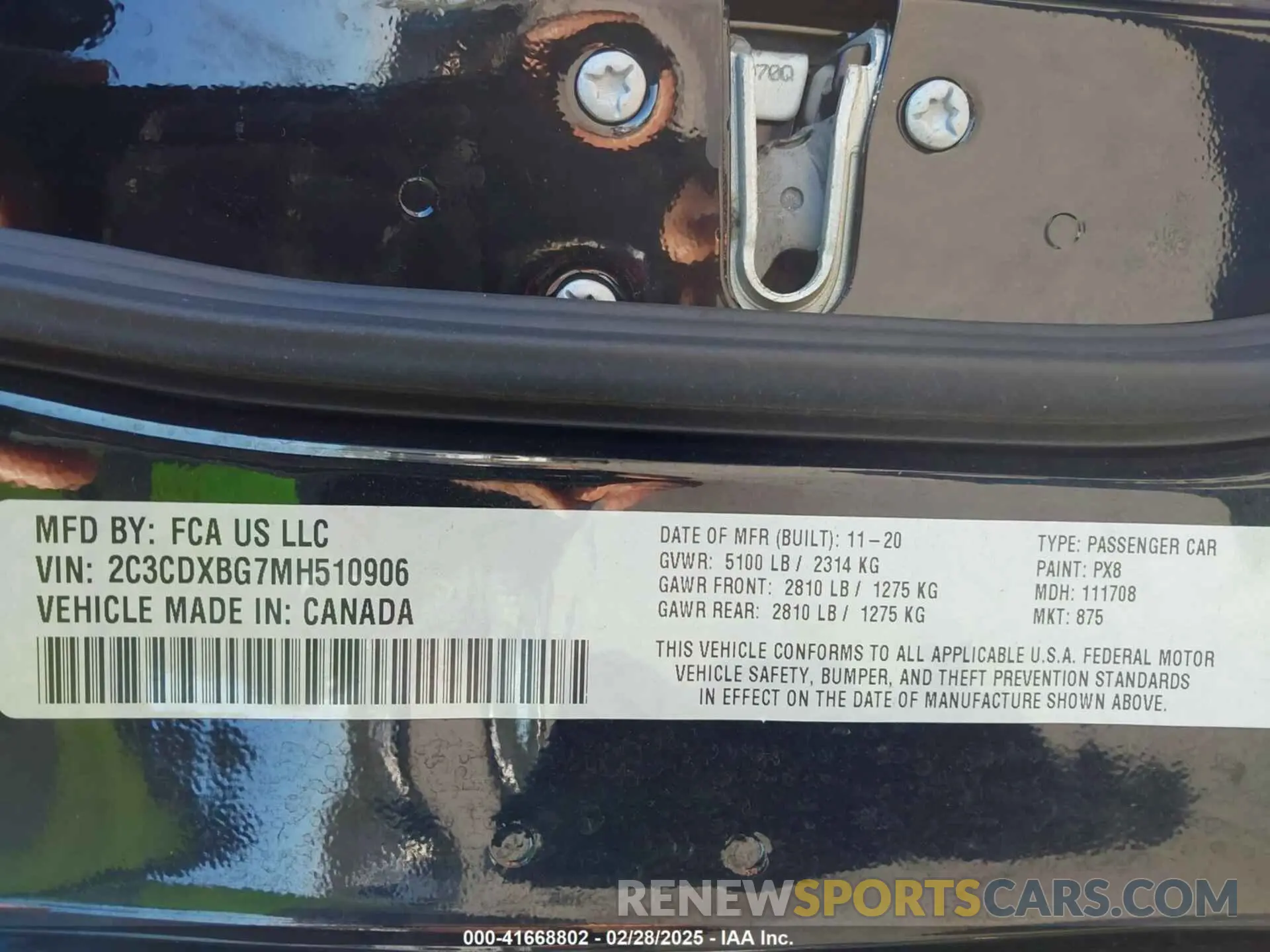 9 Фотография поврежденного автомобиля 2C3CDXBG7MH510906 DODGE CHARGER 2021