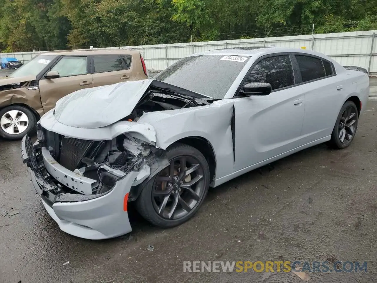 1 Photograph of a damaged car 2C3CDXBG9MH633946 DODGE CHARGER 2021