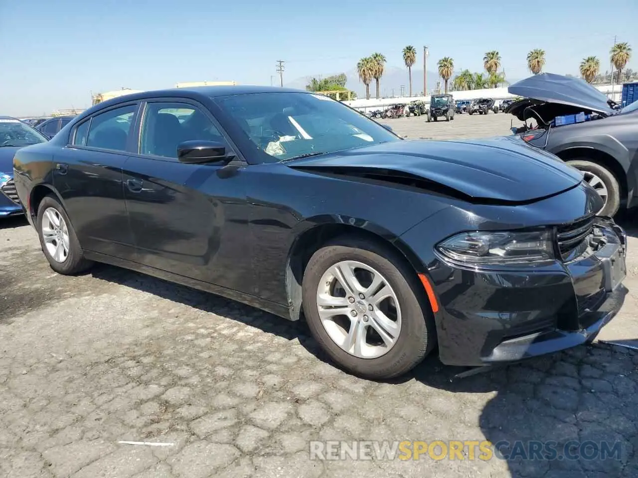 4 Photograph of a damaged car 2C3CDXBGXMH639321 DODGE CHARGER 2021