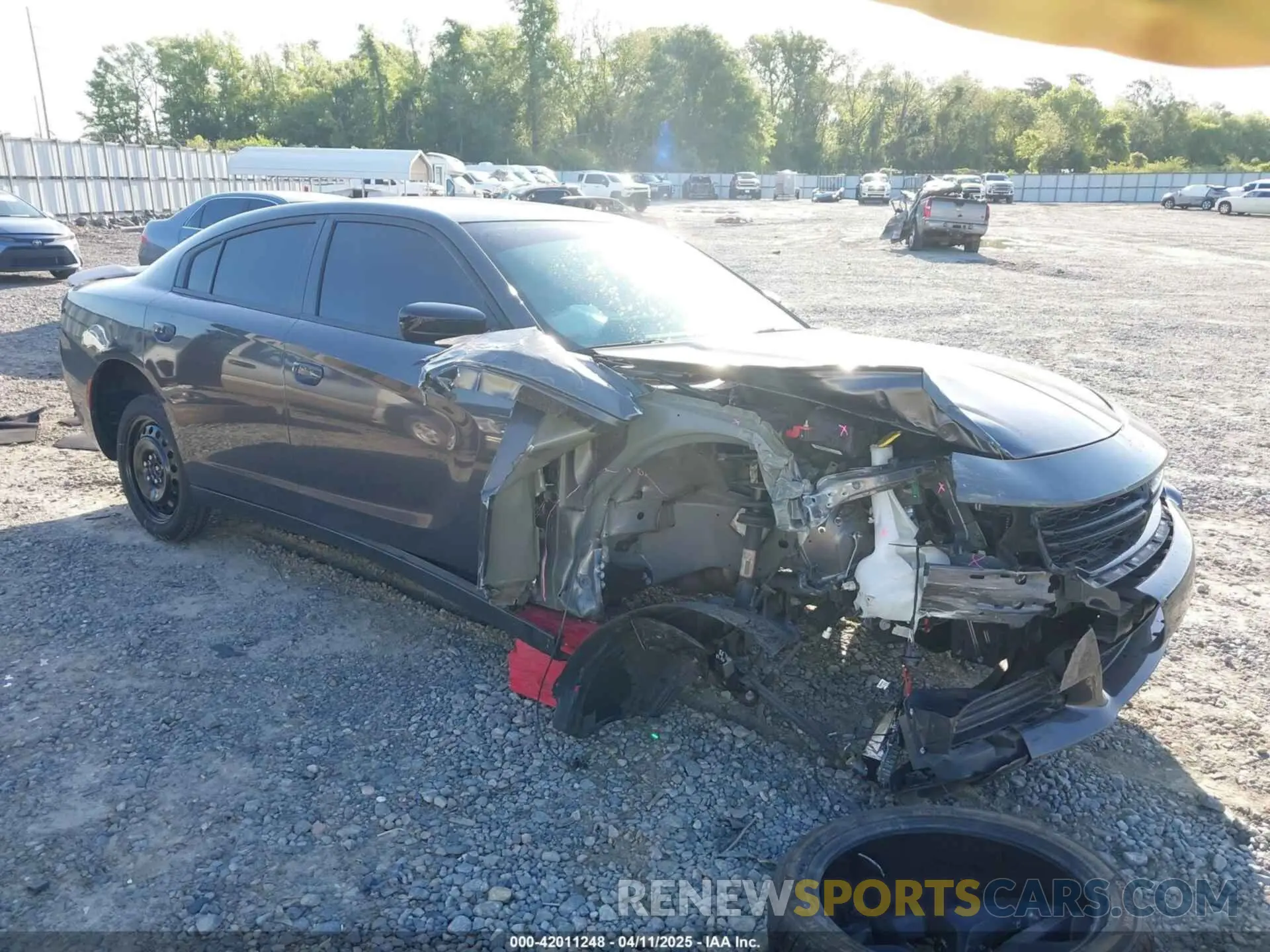 1 Photograph of a damaged car 2C3CDXBGXMH659892 DODGE CHARGER 2021