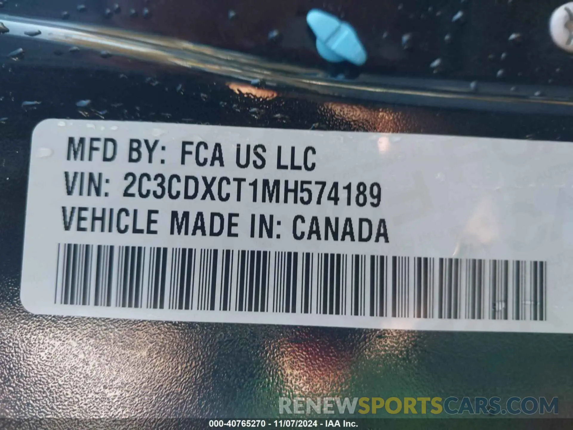 9 Фотография поврежденного автомобиля 2C3CDXCT1MH574189 DODGE CHARGER 2021