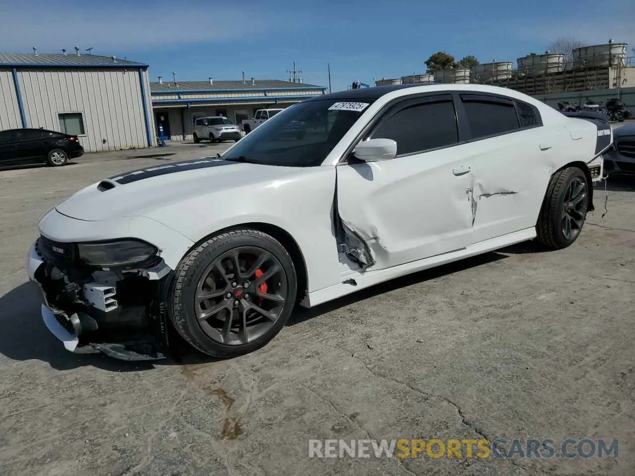 1 Photograph of a damaged car 2C3CDXCT7MH636341 DODGE CHARGER 2021