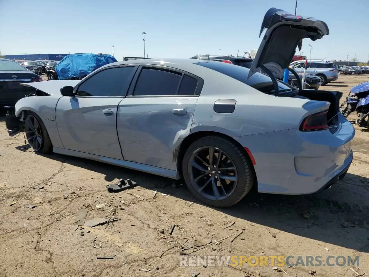 2 Photograph of a damaged car 2C3CDXCT8MH674936 DODGE CHARGER 2021