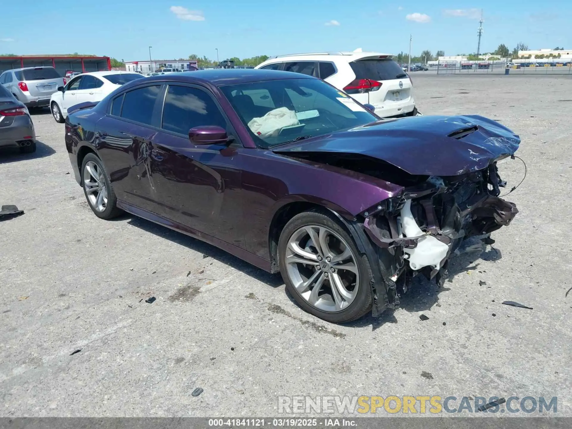 1 Photograph of a damaged car 2C3CDXCTXMH603768 DODGE CHARGER 2021