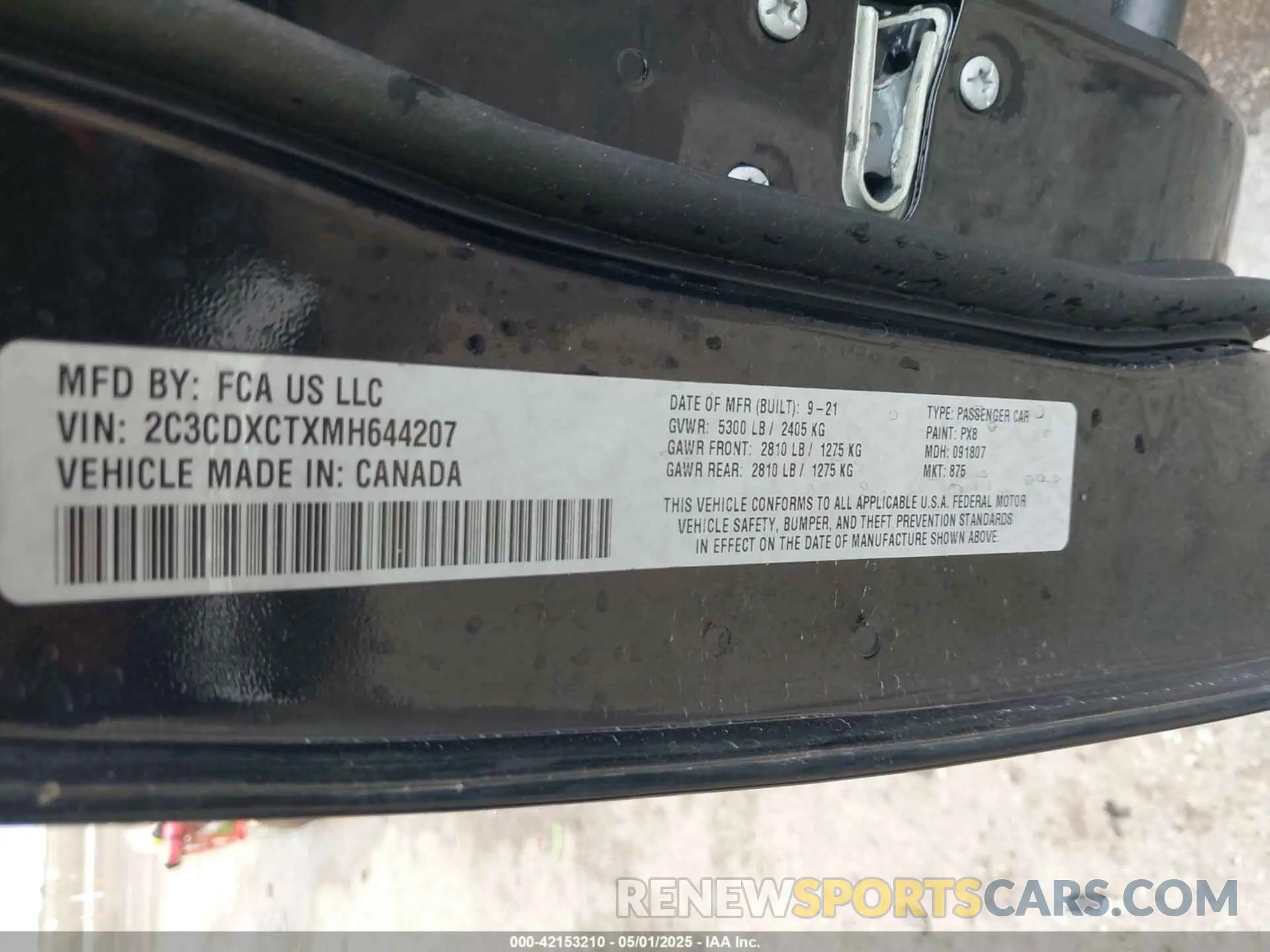 9 Photograph of a damaged car 2C3CDXCTXMH644207 DODGE CHARGER 2021