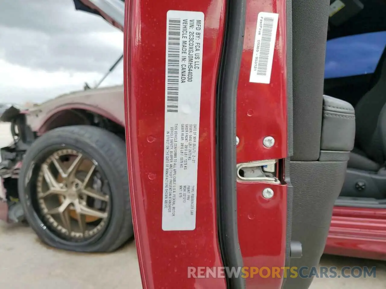 13 Фотография поврежденного автомобиля 2C3CDXGJ0MH544030 DODGE CHARGER 2021