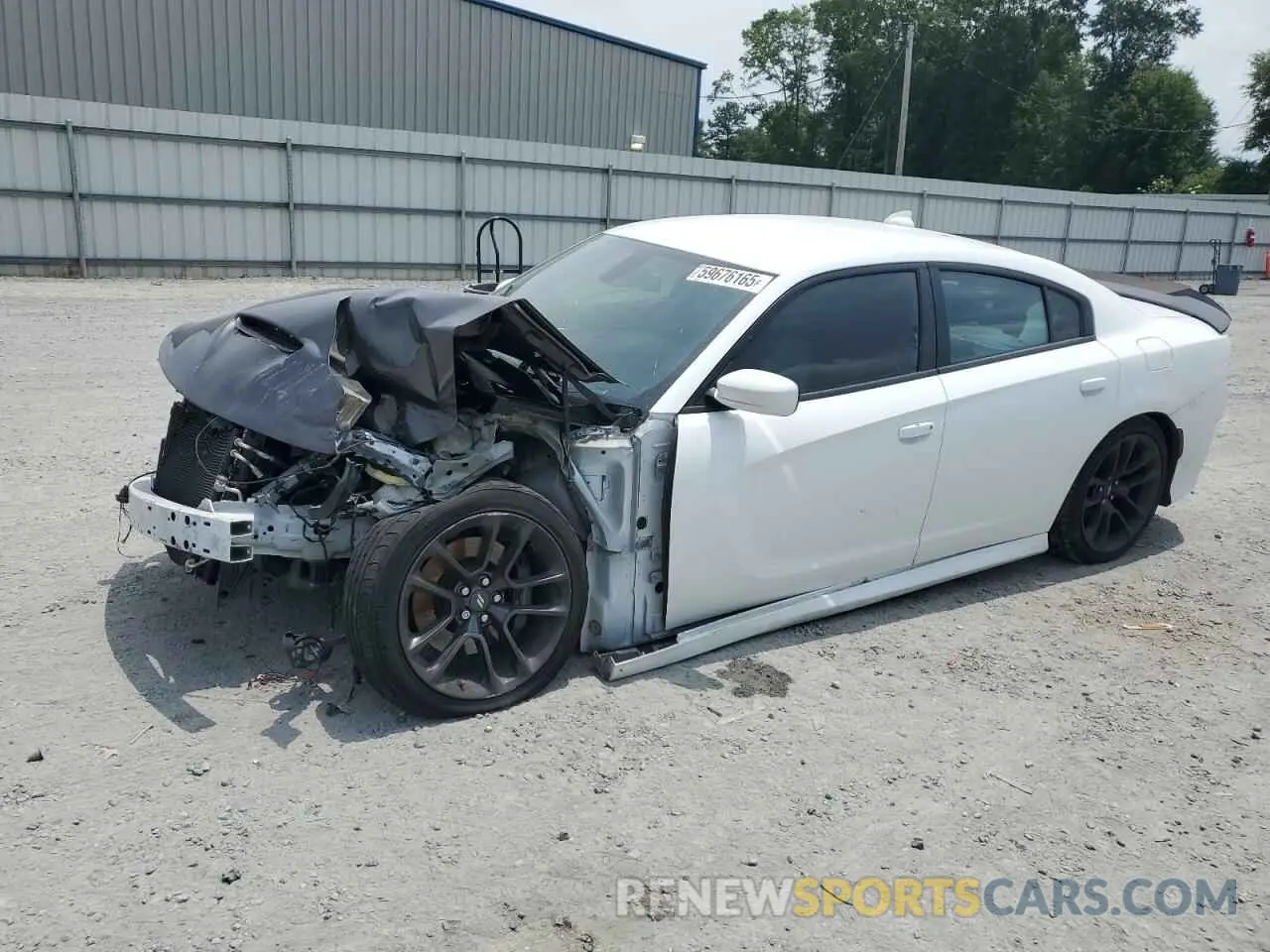 1 Photograph of a damaged car 2C3CDXGJ1MH581653 DODGE CHARGER 2021