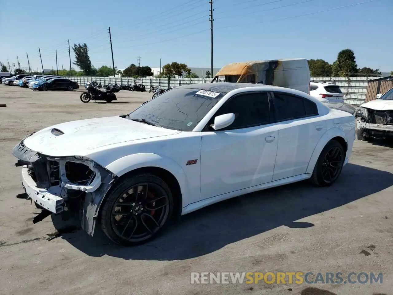 1 Photograph of a damaged car 2C3CDXGJ2MH586022 DODGE CHARGER 2021